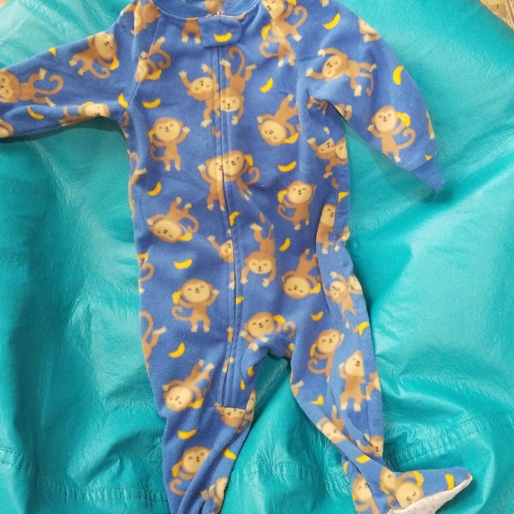 Footsie monkey pijamas